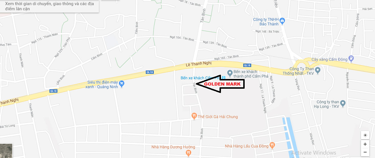 golden mark cẩm phả