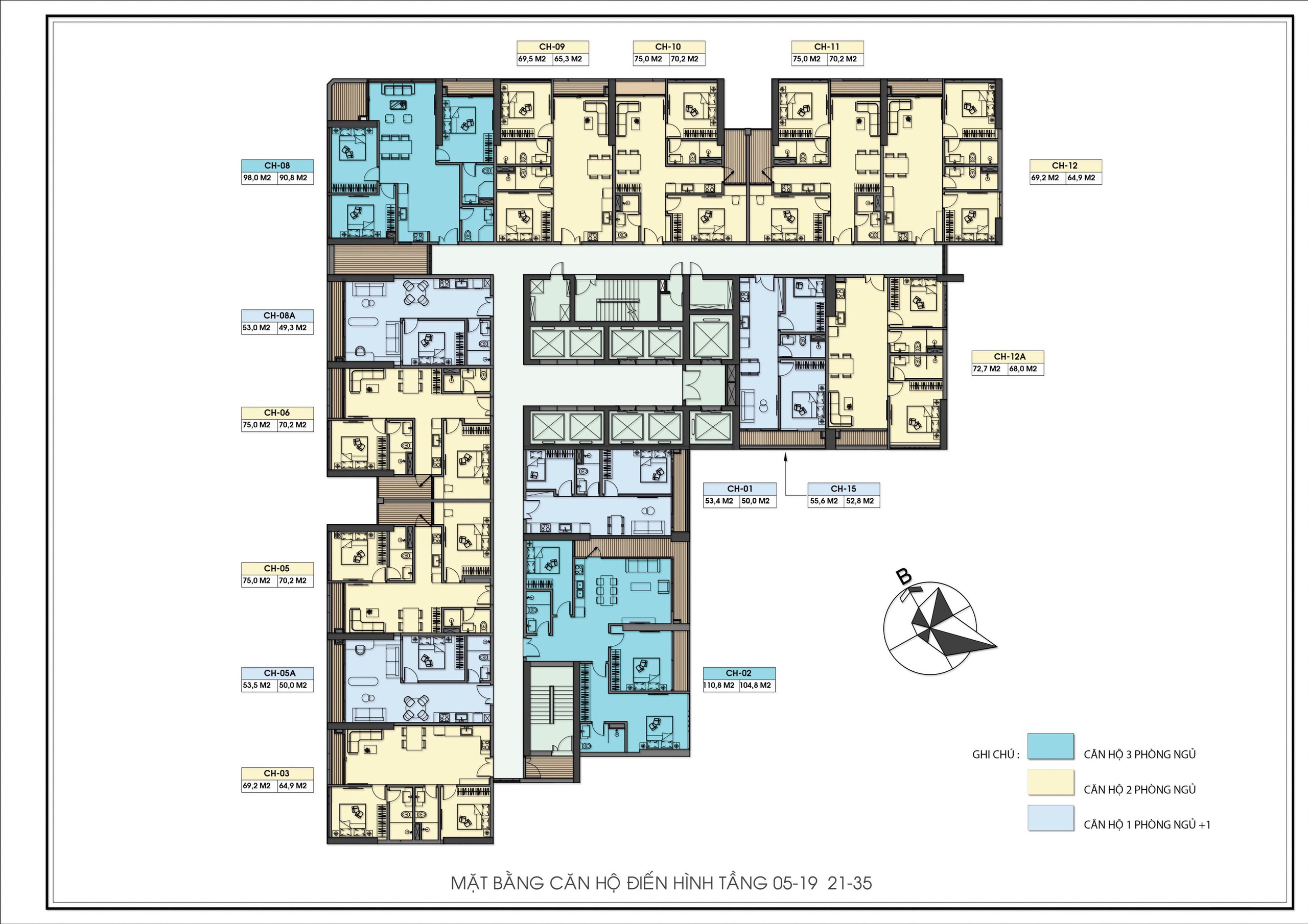 mặt bằng chung cư Green diamond Hạ Long
