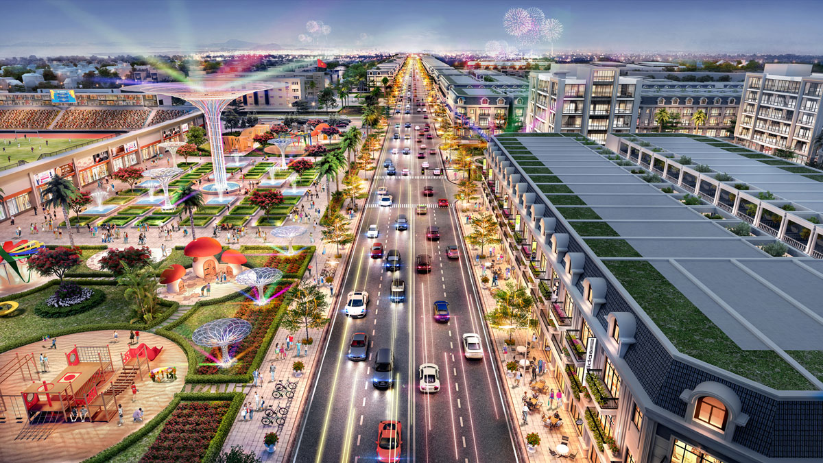 đường địa lô rộng 100m2