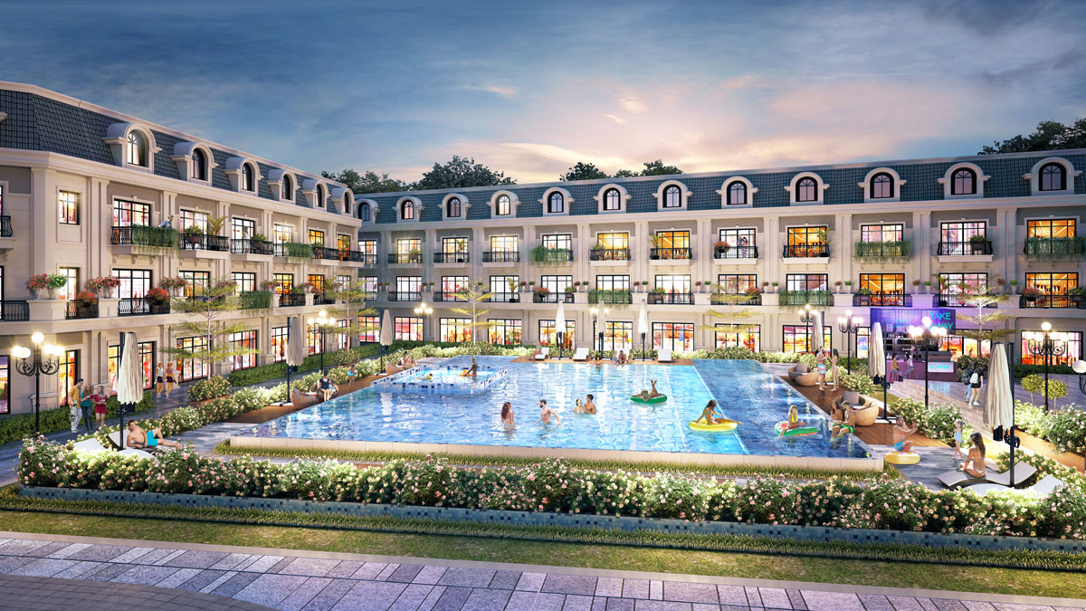 bể bơi vô cực dự án ariyana hải hà