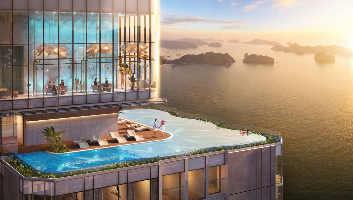 bể bơi vô cực tại Dự án A la carte Hạ Long