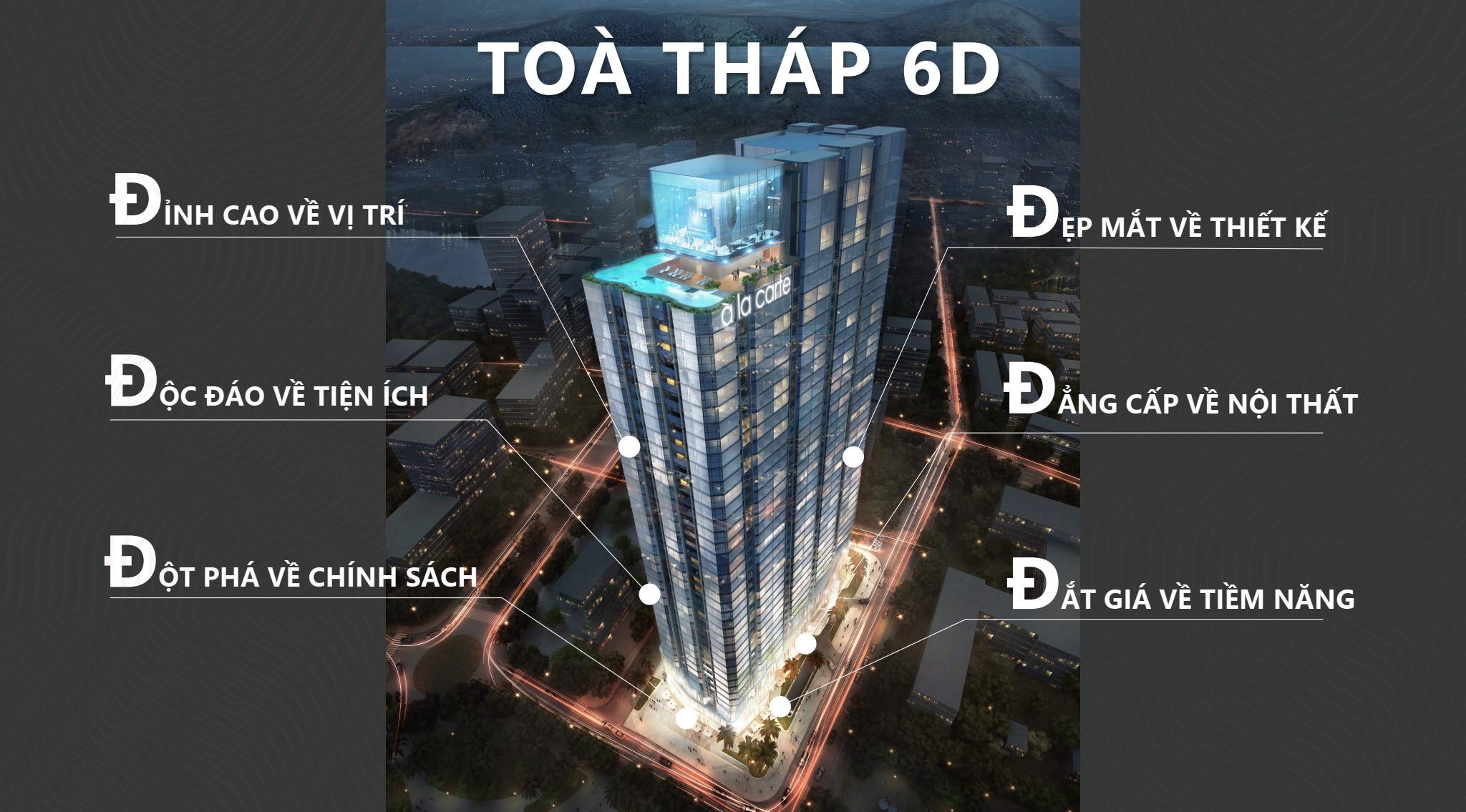 kết cấu dự án A la carte Hạ Long