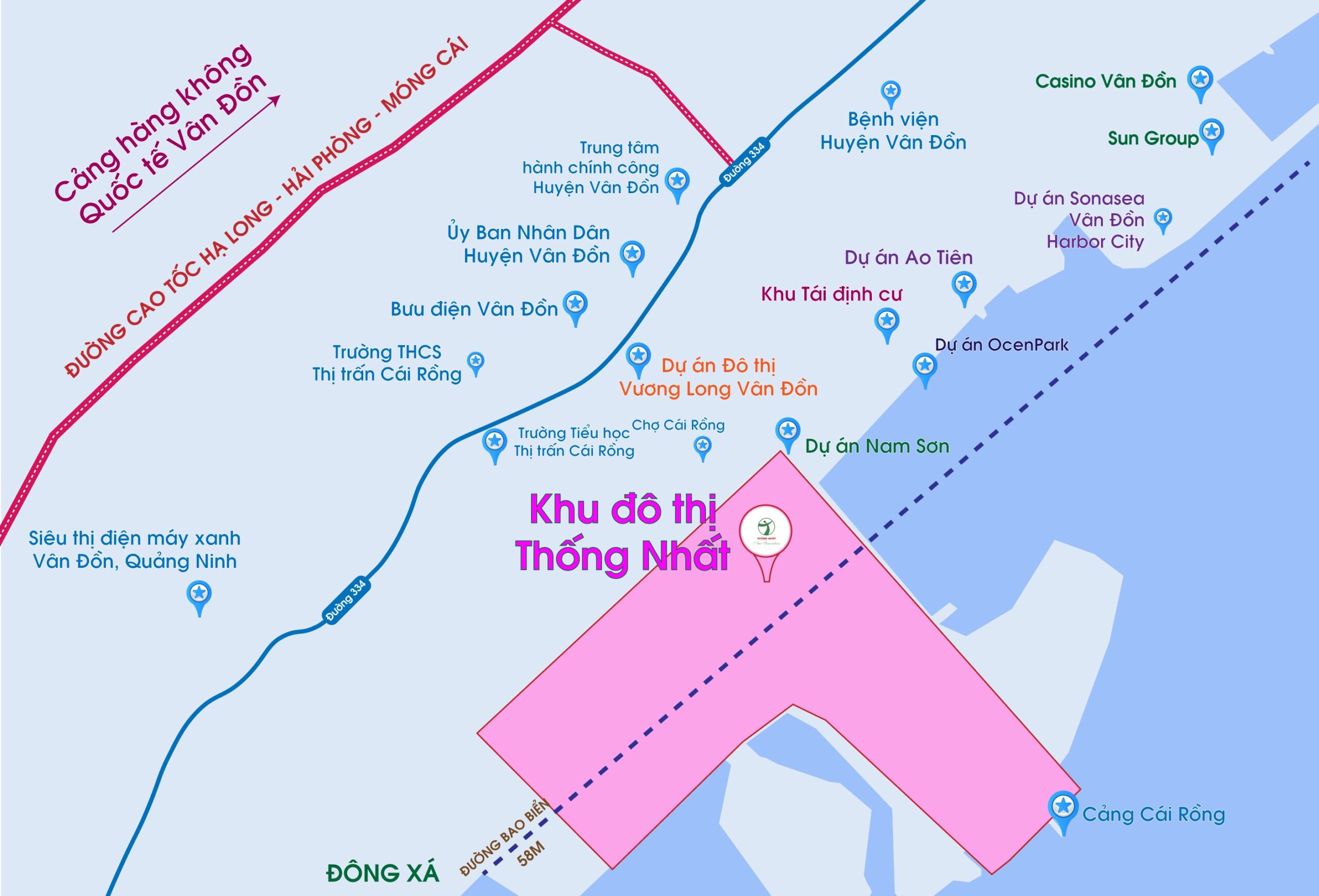 vị trí dự án khu đô thị thống nhất