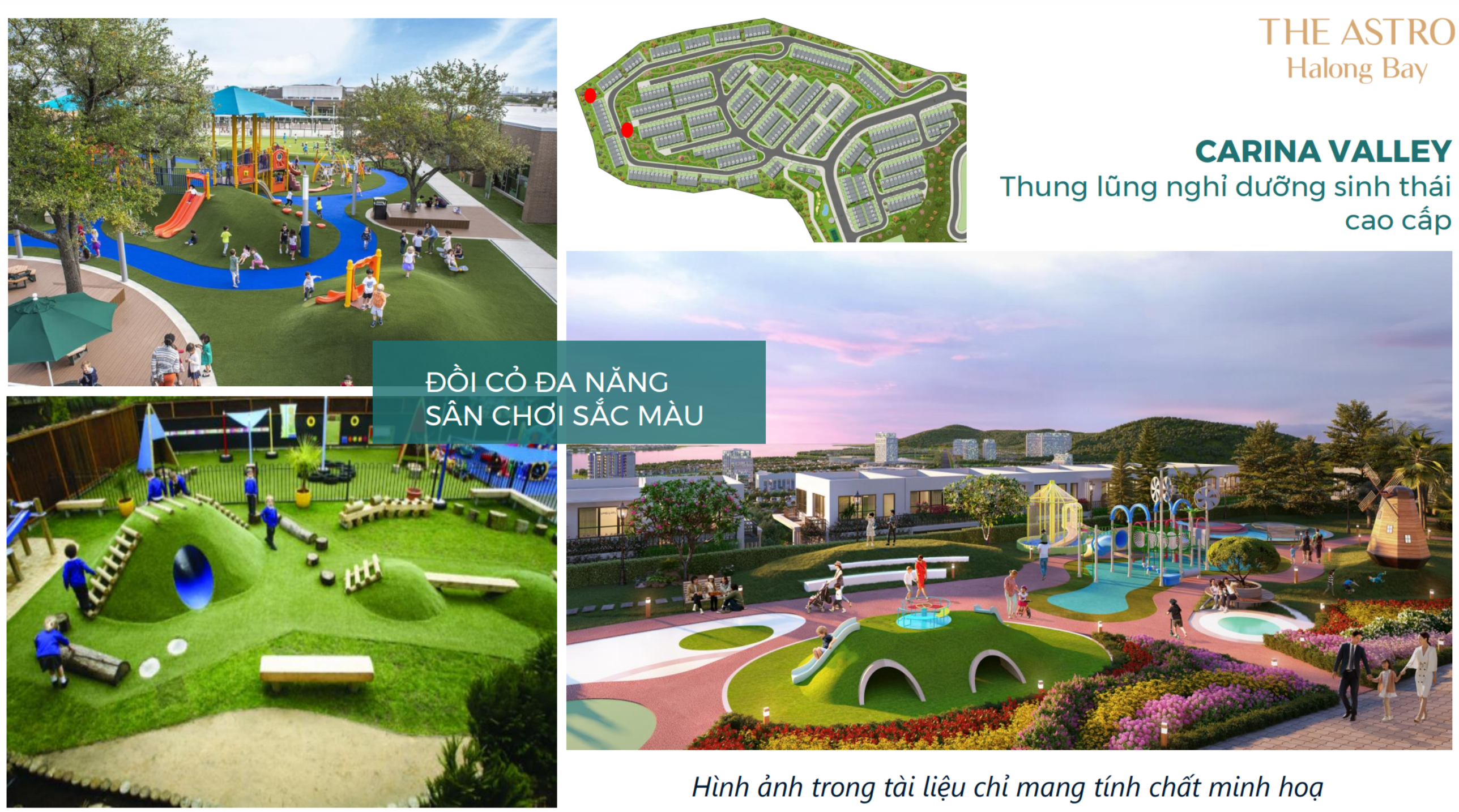 khu công viên của dự án Hạ long star