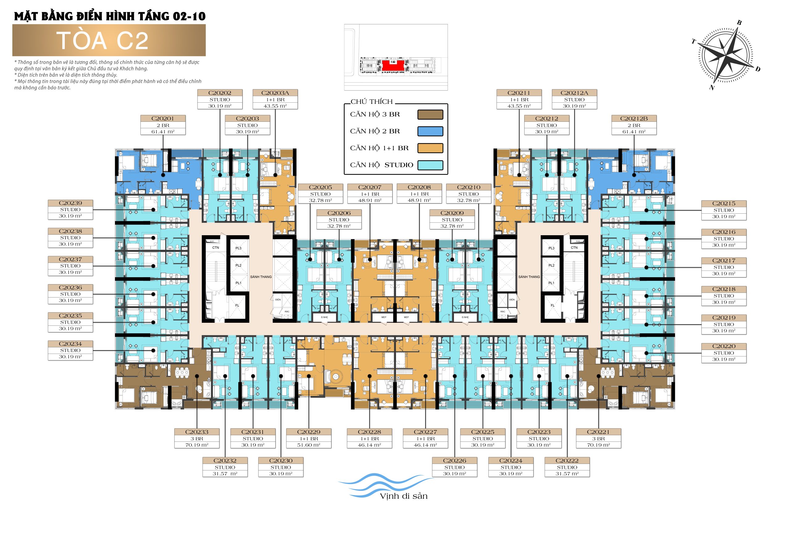 mặt bằng tòa C2 căn hộ sun Centro Hạ Long