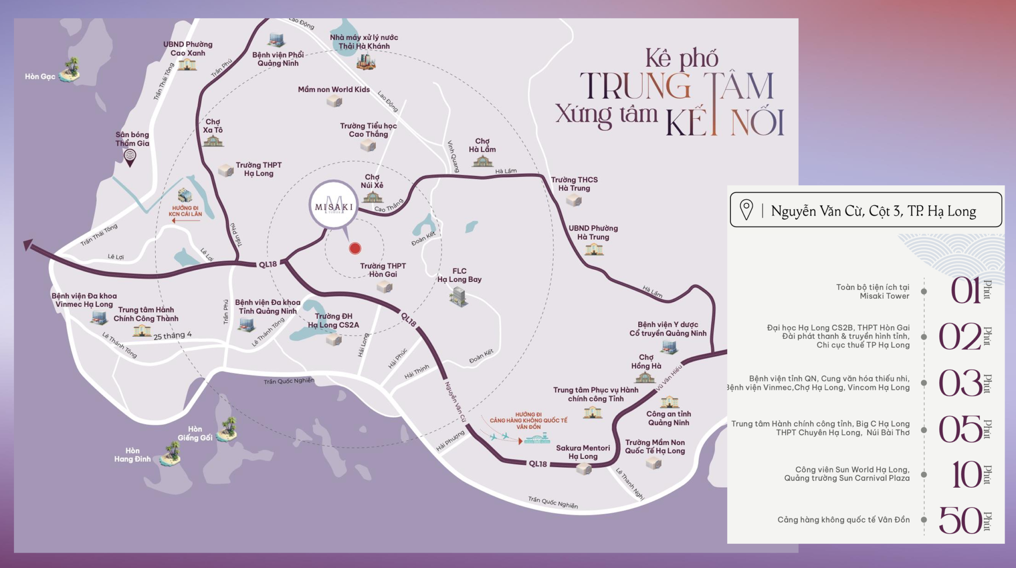 Vị trí chung cư Misaki Hạ Long