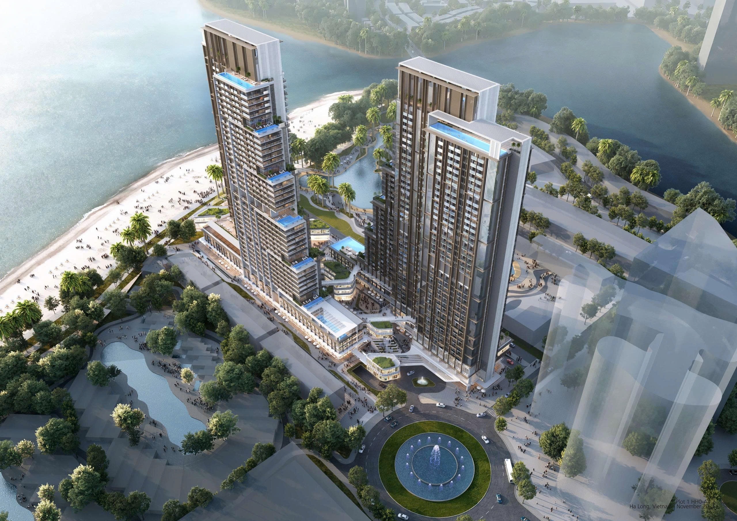 Mặt bằng thiết kế dự án Aria Bay Hạ Long